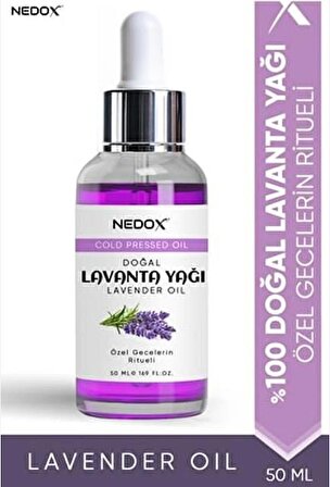 NEDOX Lavanta Yağı %100 Doğal Bitkisel Özel Gecelerin Ritueli Lavender Oil 50 Ml